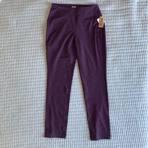NWT Duluth Trading Co Stretch NoGA Slim Leg Pants, size S, purple